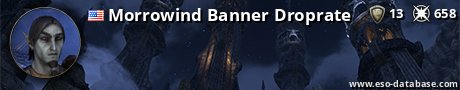 Signatur von Morrowind Banner Droprate