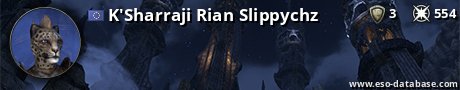 Signatur von K'Sharraji Rian Slippychz