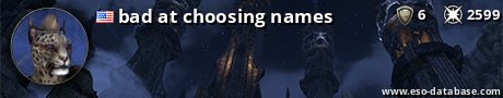 Signatur von bad at choosing names