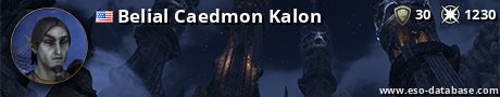 Signatur von Belial Caedmon Kalon