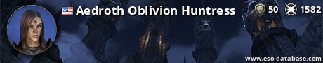 Signatur von Aedroth Oblivion Huntress