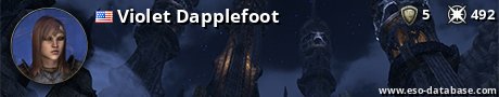 Signatur von Violet Dapplefoot