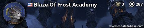 Signatur von Blaze Of Frost Academy