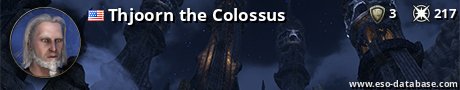 Signatur von Thjoorn the Colossus