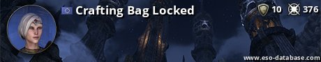 Signatur von Crafting Bag Locked