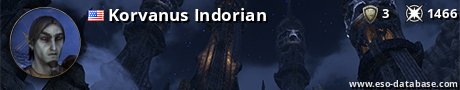 Signatur von Korvanus Indorian