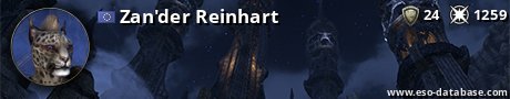 Signatur von Zan'der Reinhart