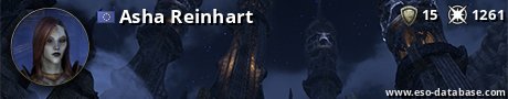 Signatur von Asha Reinhart