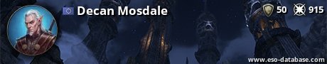 Signatur von Decan Mosdale
