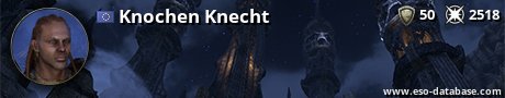 Signatur von Knochen Knecht