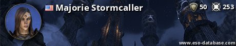 Signatur von Majorie Stormcaller