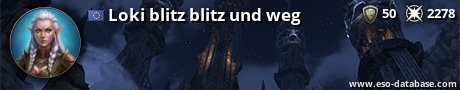 Signatur von Loki blitz blitz und weg