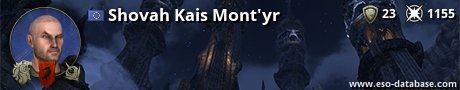 Signatur von Shovah Kais Mont'yr