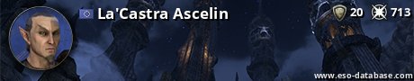 Signatur von La'Castra Ascelin