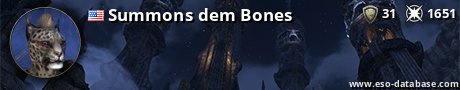 Signatur von Summons dem Bones