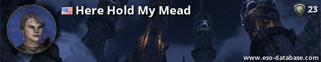 Signatur von Here Hold My Mead