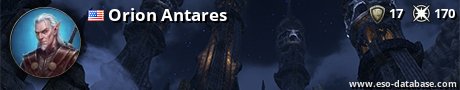 Signatur von Orion Antares