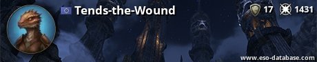 Signatur von Tends-the-Wound
