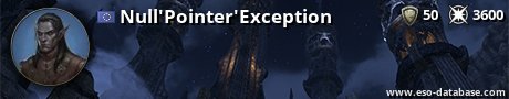 Signatur von Null'Pointer'Exception