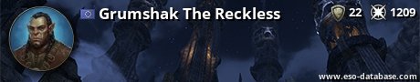 Signatur von Grumshak The Reckless