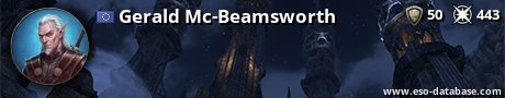 Signatur von Gerald Mc-Beamsworth