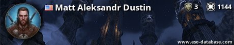 Signatur von Matt Aleksandr Dustin