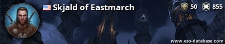 Signatur von Skjald of Eastmarch