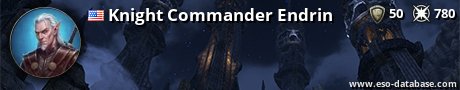 Signatur von Knight Commander Endrin