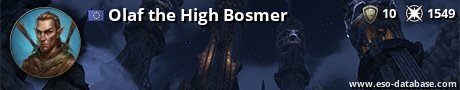 Signatur von Olaf the High Bosmer