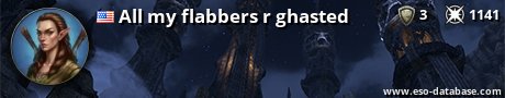 Signatur von All my flabbers r ghasted