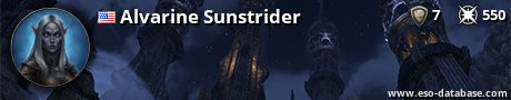 Signatur von Alvarine Sunstrider