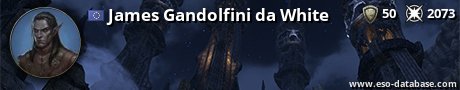 Signatur von James Gandolfini da White