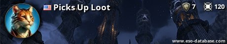 Signatur von Picks Up Loot