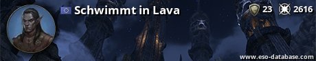 Signatur von Schwimmt in Lava