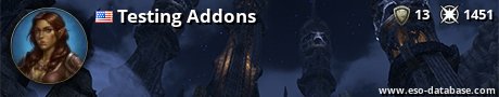 Signatur von Testing Addons