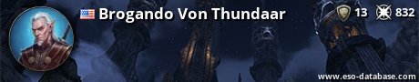 Signatur von Brogando Von Thundaar