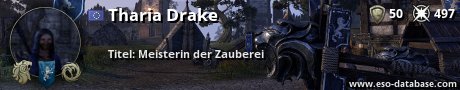 Signatur von Tharia Drake