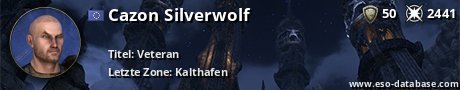 Signatur von Cazon Silverwolf