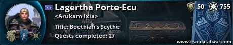 Signatur von Lagertha Porte-Ecu