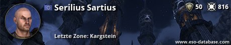 Signatur von Serilius Sartius